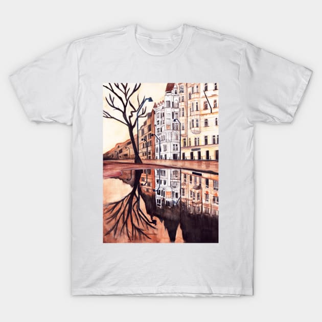 Watercolor - london view T-Shirt by Karoのkyuuto